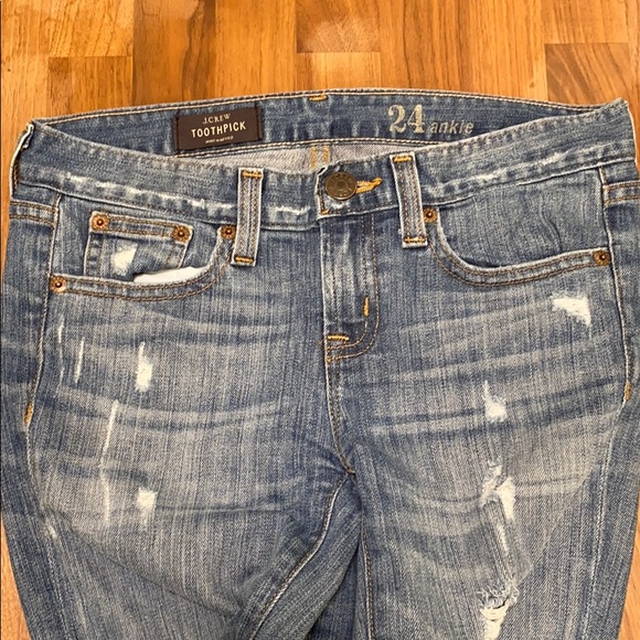 J. Crew women’s Toothpick jeans, 24 ankle - Picture 3 of 7